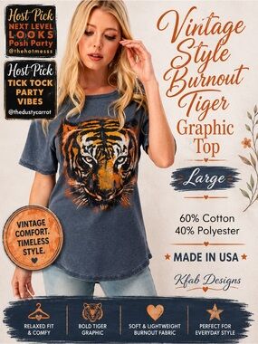 Graphic Tiger Tee 2× HOST PICK
